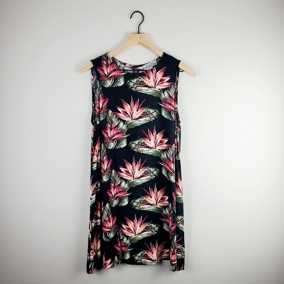 World Market Tropical Floral Dress S/M